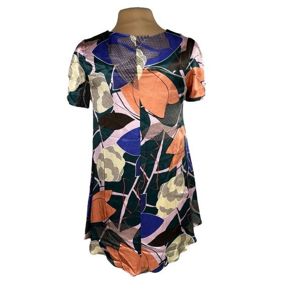 Anthropologie Corey Lynn Calter Multicolor abstract floral Swing Dress Size XS - Picture 6 of 10